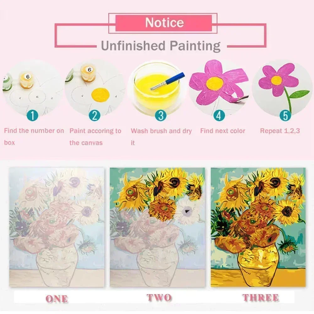DIY Oil Painting By Number Fan - Home Decor Tokyo review and price