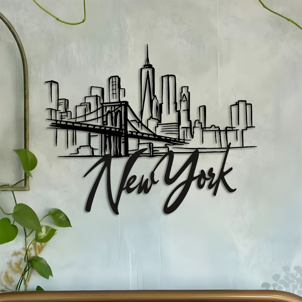 CIFBUY Metal Wall Art New York - Home Decor New York review and price