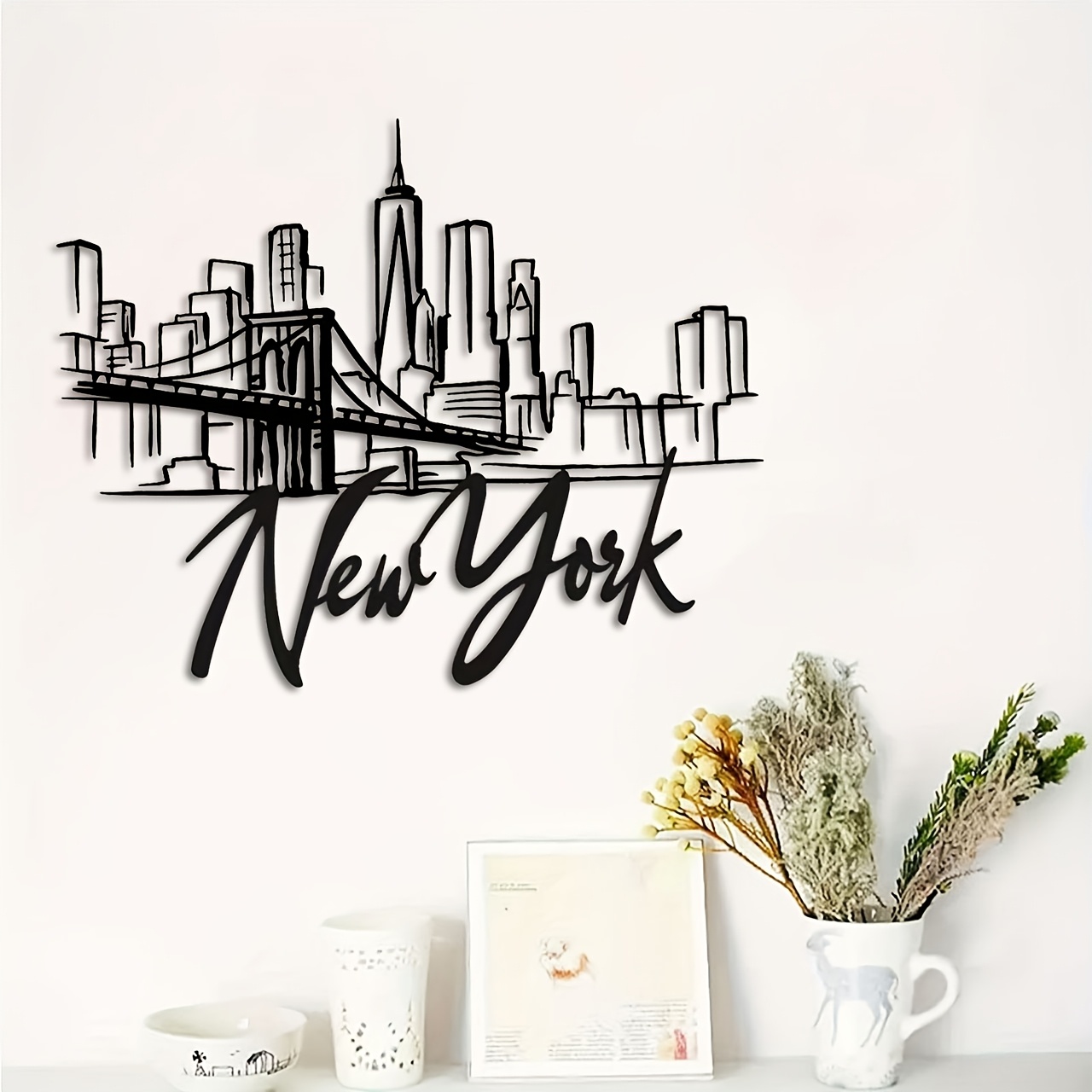 CIFBUY Metal Wall Art New York - Home Decor New York review and price