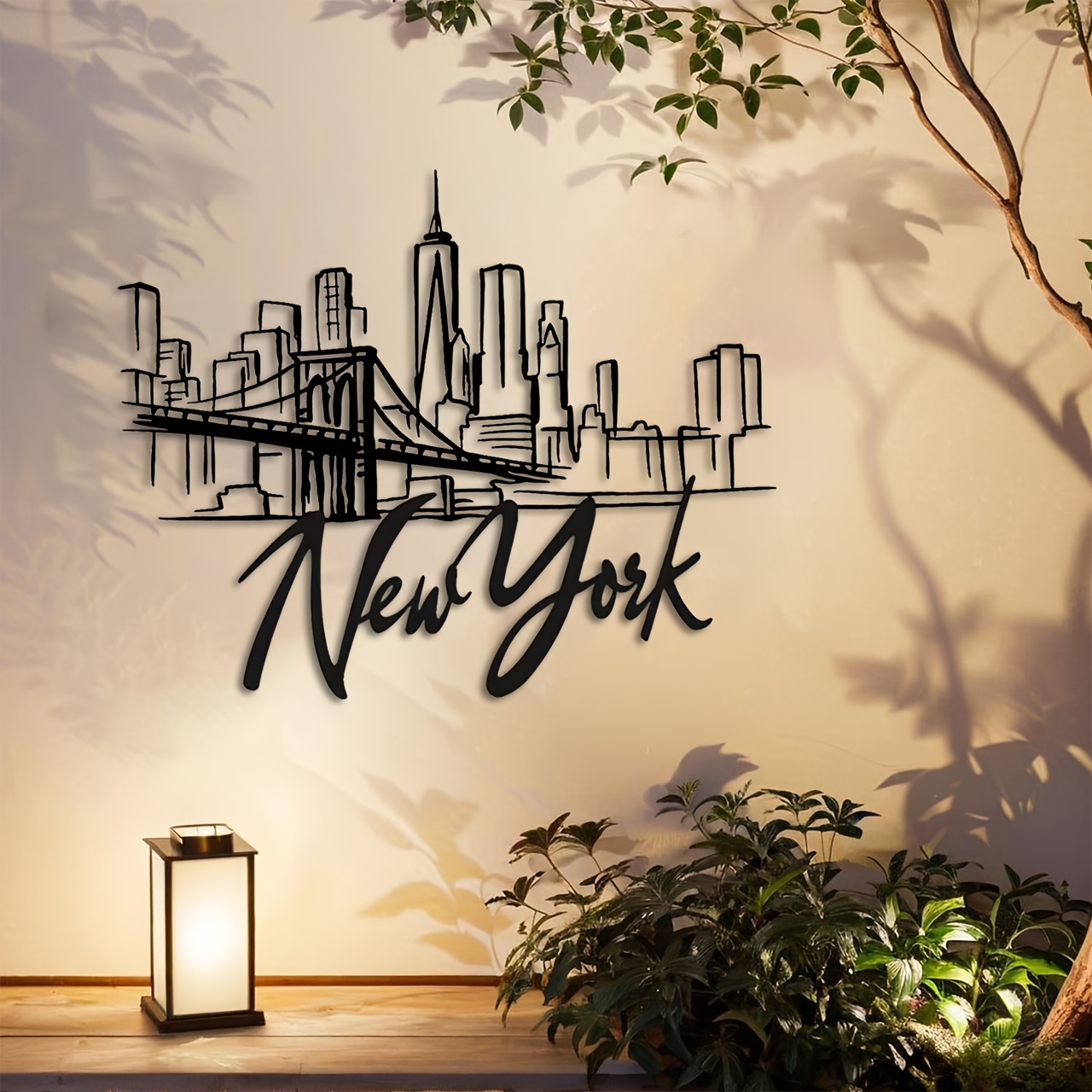 CIFBUY Metal Wall Art New York - Home Decor New York review and price
