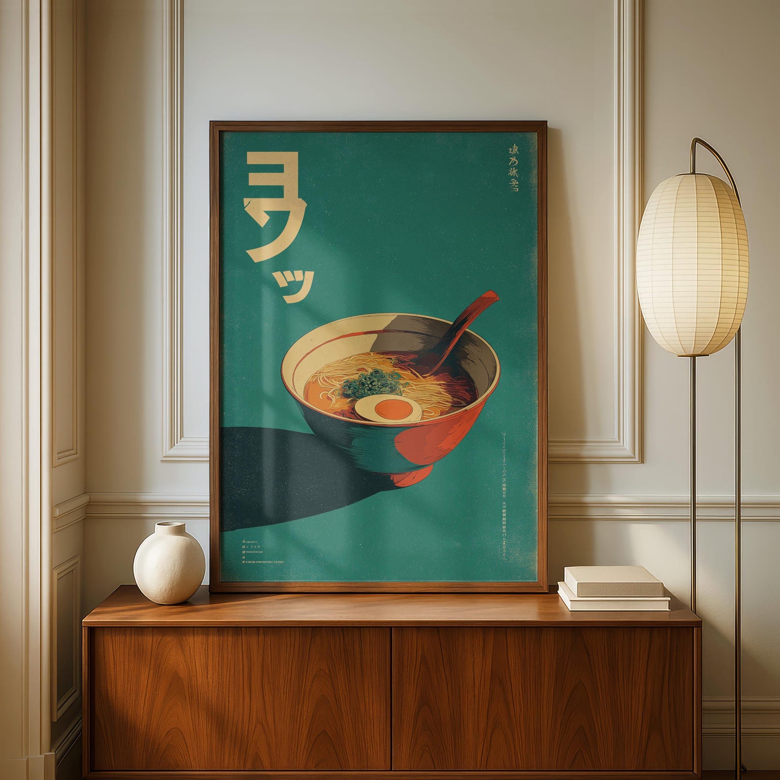 Retro Japanese Ramen Canvas Ar - Home Decor Minimalist Style review and price
