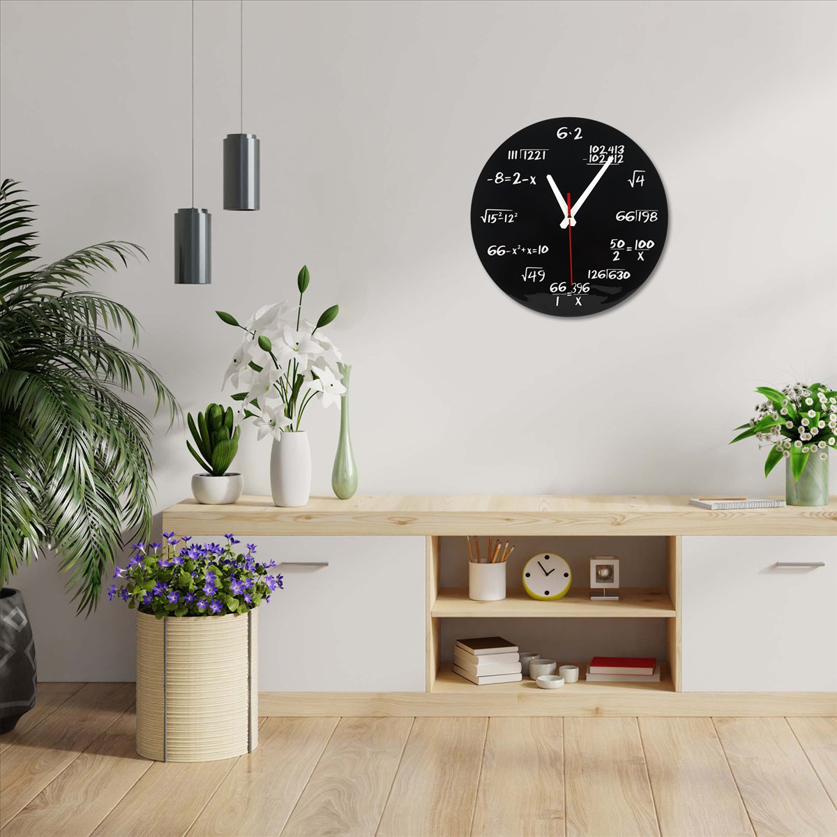 Math Wall Clock Math Formulas  - Home Decor Quiz review and price