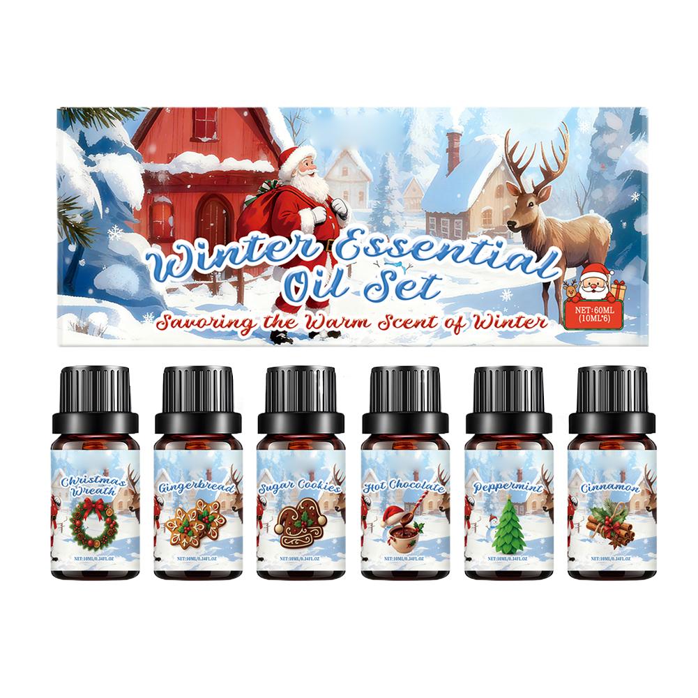 Winter Essential Oil Set 6PCS* - Home Decor Xmas Gifts review and price