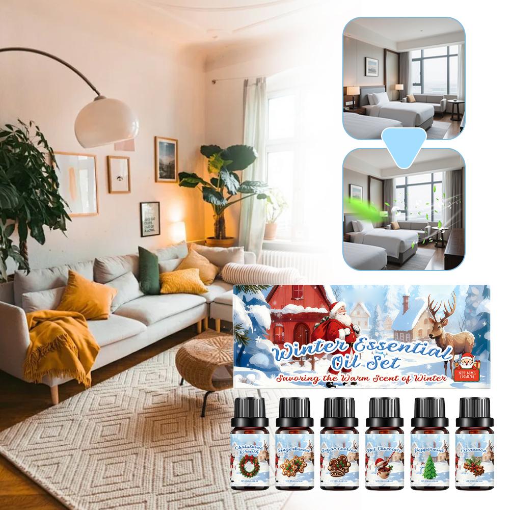 Winter Essential Oil Set 6PCS* - Home Decor Xmas Gifts review and price