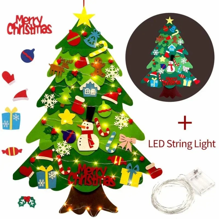 DIY Felt Christmas Tree with D - Home Decor Xmas Gifts review and price