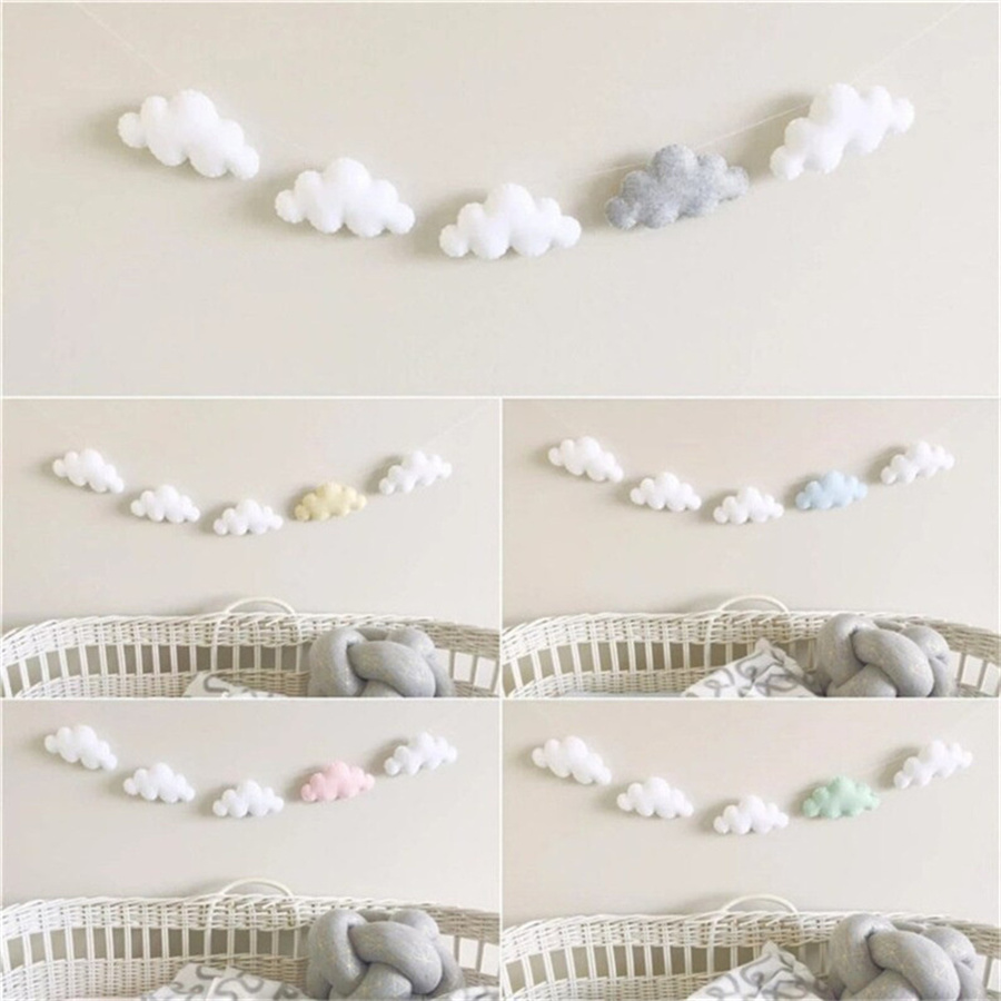 Nordic Felt Cloud Garlands Str - Home Decor Korea review and price