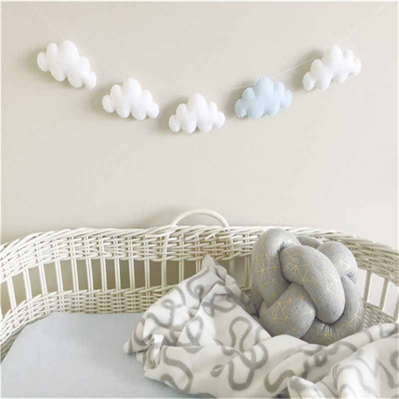 Nordic Felt Cloud Garlands Str - Home Decor Korea review and price
