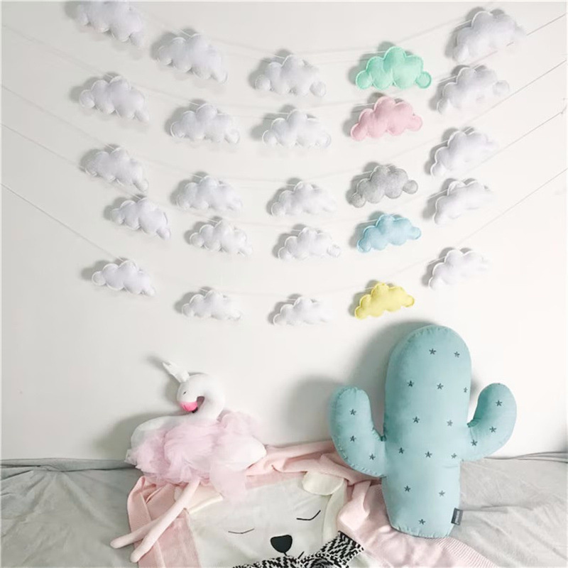 Nordic Felt Cloud Garlands Str - Home Decor Korea review and price