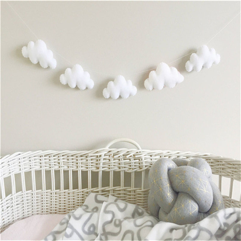 Nordic Felt Cloud Garlands Str - Home Decor Korea review and price