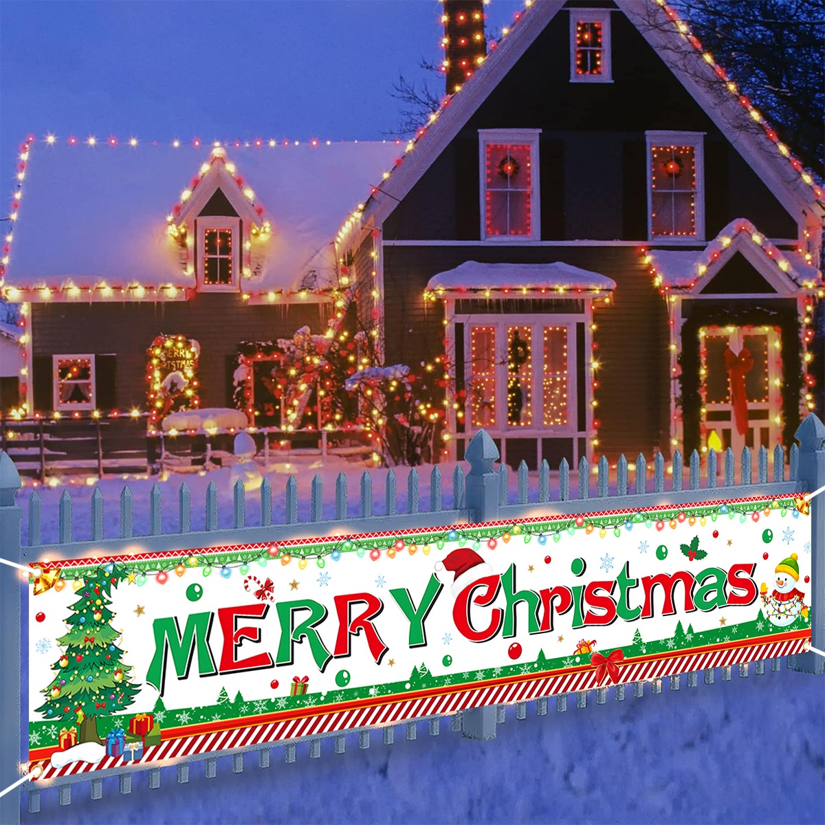 Christmas Tree Banner Christma - Home Decor Xmas Gifts review and price