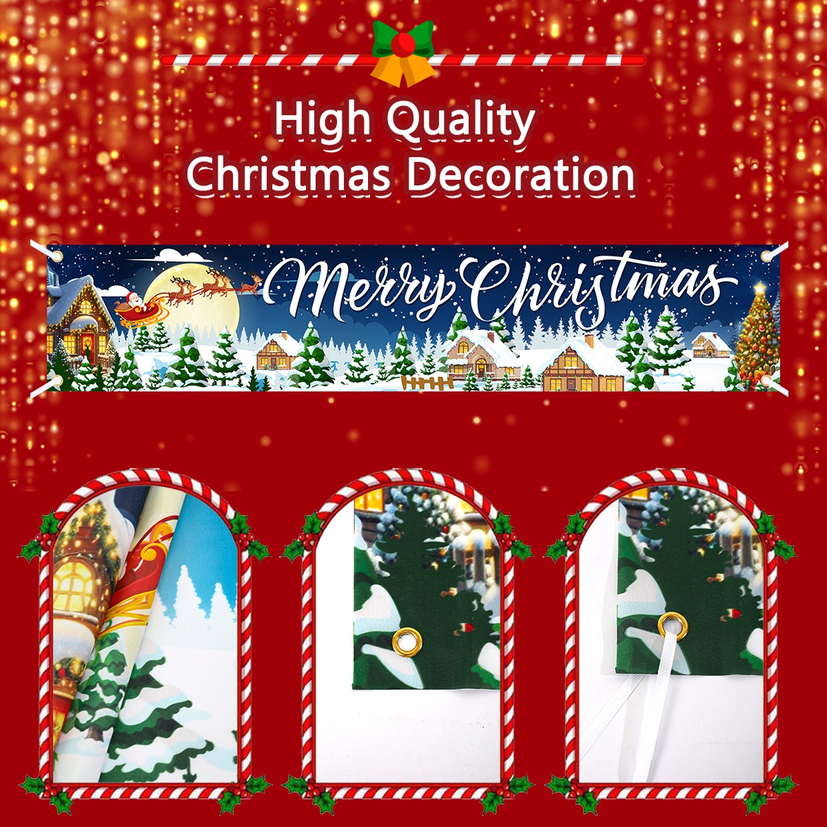 Christmas Tree Banner Christma - Home Decor Xmas Gifts review and price